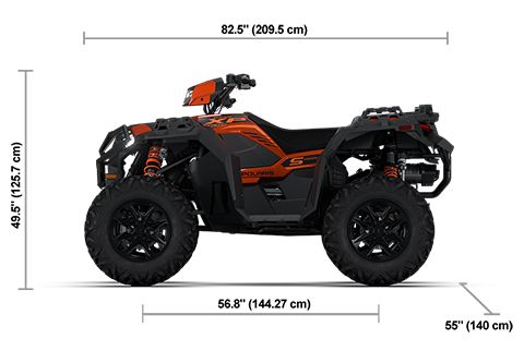מידות פולריס ספורטסמן XP 1000 S, שרטוט יצרן פולריס